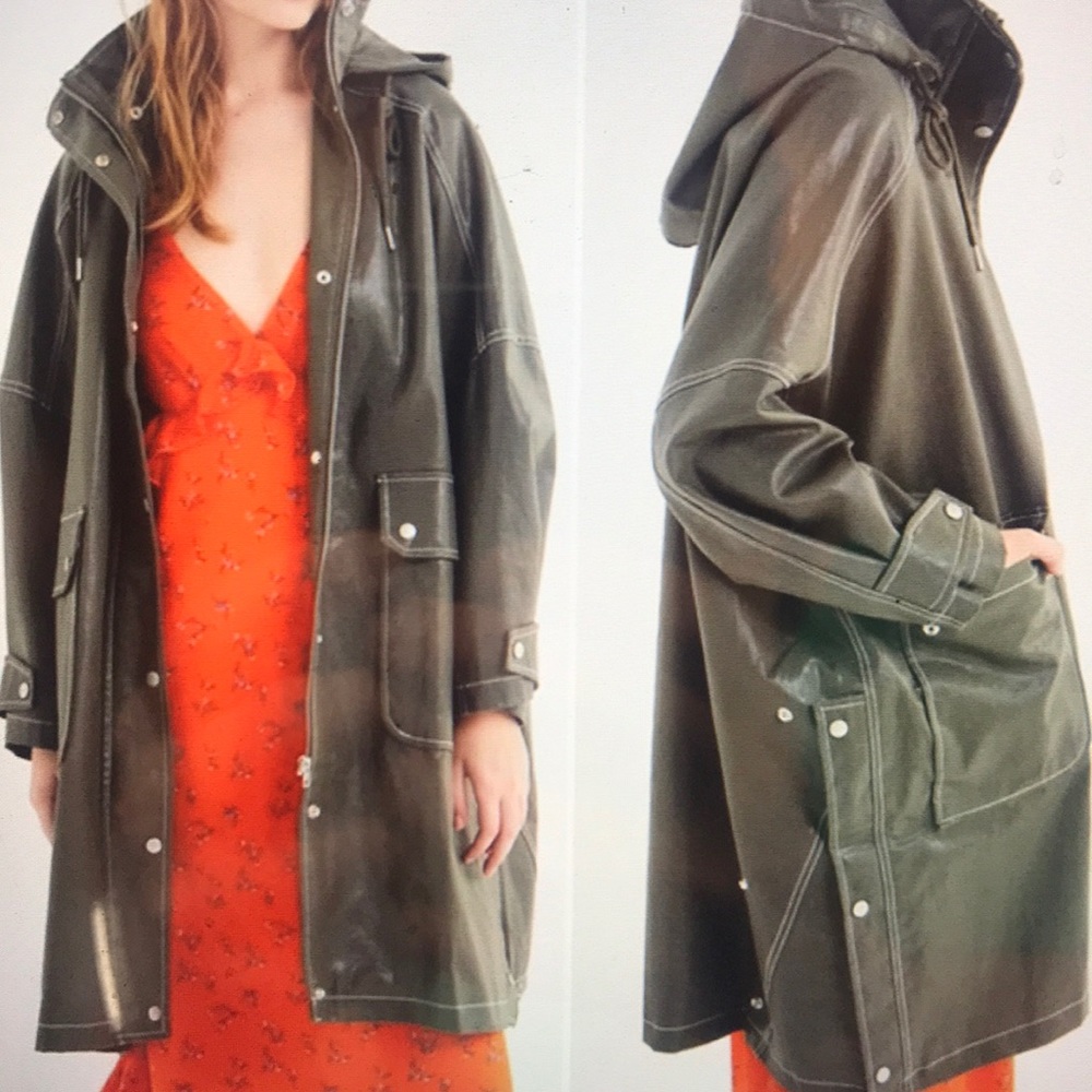 Moss Longline anorak jacket